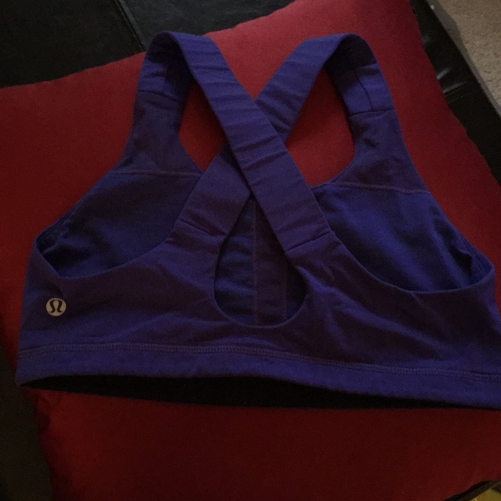 Pretty purple Lululemon sports bra